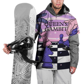 Накидка на куртку 3D с принтом The Queens Gambit в Курске, 100% полиэстер |  | beth harmon | chess | queens gambit | the queens gambit | аня тейлор джой | бет хармон | нетфликс | ход королевы | шахматы