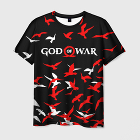 Мужская футболка 3D с принтом GOD OF WAR , 100% полиэфир | прямой крой, круглый вырез горловины, длина до линии бедер | game | god of war | god of war 4 | gods of war | викинги. | год оф вар | год оф вар 4 | игра | рпг