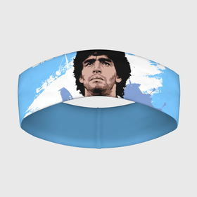 Повязка на голову 3D с принтом Диего Марадона в Санкт-Петербурге,  |  | diego | diego armando maradona | maradona | аргентина | диего | король | легенда | марадона | нападающий | полузащитник | футбол | футболист