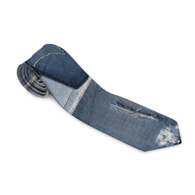 Галстук 3D с принтом Jeans life в Кировске, 100% полиэстер | Длина 148 см; Плотность 150-180 г/м2 | cool | fashion | hype | jeans | texture | vanguard | авангард | круто | мода | текстура | хайп