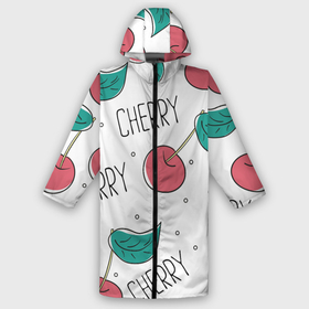 Дождевик унисекс 3D с принтом Вишенки Cherry в городе Новоалтайск,  |  | Тематика изображения на принте: cherry | белый | вишня | красный | лето | надпись | сад | черенок | черешня | ягода