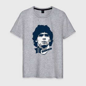 Мужская футболка хлопок с принтом Diego 10 в Екатеринбурге, 100% хлопок | прямой крой, круглый вырез горловины, длина до линии бедер, слегка спущенное плечо. | Тематика изображения на принте: 10 | el diego | legend | maradona | аргентина | легенда | марадона | форма