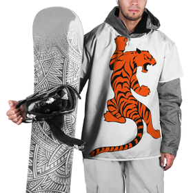 Накидка на куртку 3D с принтом тигр в Курске, 100% полиэстер |  | beautiful tiger | tiger | красивый тигр | тигр