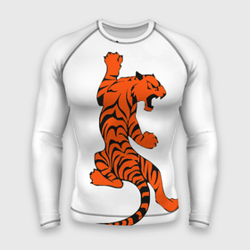 Мужской рашгард 3D с принтом тигр в Кировске,  |  | beautiful tiger | tiger | красивый тигр | тигр
