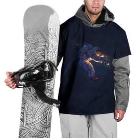 Накидка на куртку 3D с принтом Космонавт в Тюмени, 100% полиэстер |  | cosmos | space | галактика | космонавт | космос | млечный путь | скафандр