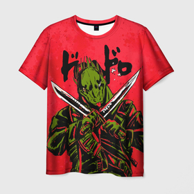 Мужская футболка 3D с принтом DOROHEDORO , 100% полиэфир | прямой крой, круглый вырез горловины, длина до линии бедер | anime | caiman | dorohedoro | manga | аниме | дорохедоро | кайман | манга