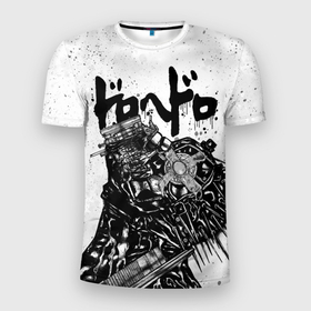 Мужская футболка 3D спортивная с принтом DOROHEDORO в Белгороде, 100% полиэстер с улучшенными характеристиками | приталенный силуэт, круглая горловина, широкие плечи, сужается к линии бедра | anime | caiman | dorohedoro | manga | аниме | дорохедоро | кайман | манга