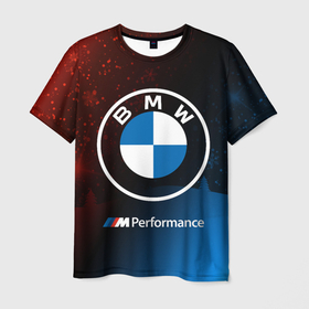 Мужская футболка 3D с принтом BMW   Снежный в Кировске, 100% полиэфир | прямой крой, круглый вырез горловины, длина до линии бедер | Тематика изображения на принте: 2020 | auto | b m w | bmv | bmw | car | logo | moto | performance | power | series | sport | авто | б м в | бмв | год | игра | игры | иьц | лого | логотип | марка | машина | мото | мотоцикл | новогодний | новый | павер | перфоманс | серии |