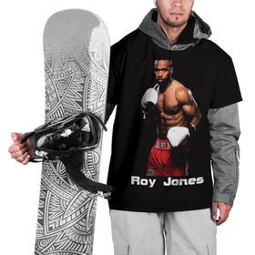 Накидка на куртку 3D с принтом Roy Jones в Белгороде, 100% полиэстер |  | boxer | boxing | great boxer | roy jones | roy jones lettering | roy jones print | бокс | боксер | великий боксер | надпись roy jones | принт roy jones | рой джонс
