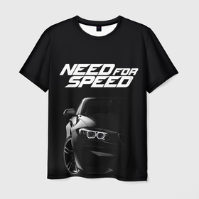 Мужская футболка 3D с принтом NEED FOR SPEED в Петрозаводске, 100% полиэфир | прямой крой, круглый вырез горловины, длина до линии бедер | carbon | heat | hot pursuit | most wanted | need for speed | payback. | shift | underground 2 | unleashed | жажда скорости