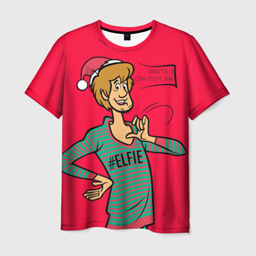 Мужская футболка 3D с принтом #Elfie , 100% полиэфир | прямой крой, круглый вырез горловины, длина до линии бедер | Тематика изображения на принте: 005850 | scooby doo | shaggy | vdkotan | велма | дафна | скуби | скуби ду | шэгги