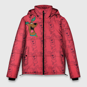 Мужская зимняя куртка 3D с принтом Scooby-Doo в Новосибирске, верх — 100% полиэстер; подкладка — 100% полиэстер; утеплитель — 100% полиэстер | длина ниже бедра, свободный силуэт Оверсайз. Есть воротник-стойка, отстегивающийся капюшон и ветрозащитная планка. 

Боковые карманы с листочкой на кнопках и внутренний карман на молнии. | 005850 | scooby doo | shaggy | vdkotan | велма | дафна | скуби | скуби ду | шэгги