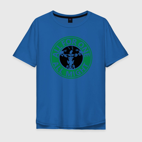 Мужская футболка хлопок Oversize с принтом MyHero circle в Новосибирске, 100% хлопок | свободный крой, круглый ворот, “спинка” длиннее передней части | my hero academia | академия | аниме | всемогущий | дэку | идзуку мидория | каттян | кацуки бакуго | лого | май хиро академи | манга | моя геройская академия | надпись | сёто тодороки | символ | студент