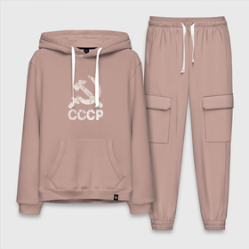 Мужской костюм хлопок с толстовкой с принтом СССР в городе Новоалтайск,  |  | Тематика изображения на принте: sssr | молот | прошлое | серп | советский союз | ссср
