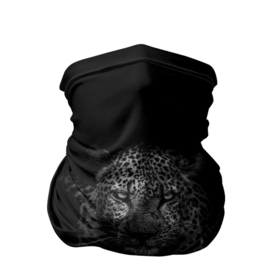 Бандана-труба 3D с принтом Ягуар выходит из тени в Петрозаводске, 100% полиэстер, ткань с особыми свойствами — Activecool | плотность 150‒180 г/м2; хорошо тянется, но сохраняет форму | jaguar | барс | животное | зверь | кошка | черный | ягуар