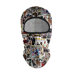 Балаклава 3D с принтом GTA Sticker Bombing в Санкт-Петербурге, 100% полиэстер, ткань с особыми свойствами — Activecool | плотность 150–180 г/м2; хорошо тянется, но при этом сохраняет форму. Закрывает шею, вокруг отверстия для глаз кайма. Единый размер | game | grand theft auto 5 | gta 5 | gta sticker bombing | san andreas | vice city | гта 5 | игра | стикер бомбинг