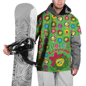 Накидка на куртку 3D с принтом Happy everything! в Тюмени, 100% полиэстер |  | looney | tunes | tweety | vdzajul | твити