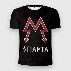 Мужская футболка 3D спортивная с принтом Спарта в Белгороде, 100% полиэстер с улучшенными характеристиками | приталенный силуэт, круглая горловина, широкие плечи, сужается к линии бедра | metro 2033 | логотип | спарта | фракция