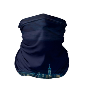 Бандана-труба 3D с принтом Ночной город в Новосибирске, 100% полиэстер, ткань с особыми свойствами — Activecool | плотность 150‒180 г/м2; хорошо тянется, но сохраняет форму | city | new york city | город | ночь | нью йорк