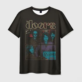 Мужская футболка 3D с принтом The Doors в Санкт-Петербурге, 100% полиэфир | прямой крой, круглый вырез горловины, длина до линии бедер | group | jim morrison | rock | the doors | джим моррисон | зэ дорс | классика | рок | рок группа