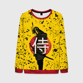Мужской свитшот 3D с принтом ? (Самурай) , 100% полиэстер с мягким внутренним слоем | круглый вырез горловины, мягкая резинка на манжетах и поясе, свободная посадка по фигуре | Тематика изображения на принте: katana | no heaven for samurai | red sun | samurai | samurai lettering | samurai print | samurai sweats | samurai t shirt | sun | катана | красное солнце | надпись самурай | нет рая для самурая | принт самурай | самурай | солнце | толстовка самурай | футб