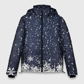 Мужская зимняя куртка 3D с принтом Атмосфера нового года в Курске, верх — 100% полиэстер; подкладка — 100% полиэстер; утеплитель — 100% полиэстер | длина ниже бедра, свободный силуэт Оверсайз. Есть воротник-стойка, отстегивающийся капюшон и ветрозащитная планка. 

Боковые карманы с листочкой на кнопках и внутренний карман на молнии. | 2020 | 2021 | family | happy | happy new year | new year | новый год | подарок | праздник | с новым годом | семья | старый год | счастье