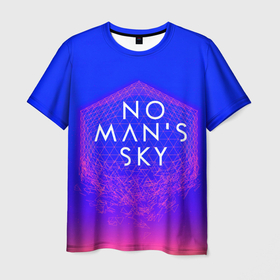 Мужская футболка 3D с принтом NO MANS SKY в Петрозаводске, 100% полиэфир | прямой крой, круглый вырез горловины, длина до линии бедер | action | hello games | next. | no man s sky | no man sky | space | выживание | космос