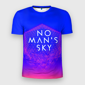 Мужская футболка 3D Slim с принтом NO MANS SKY в Белгороде, 100% полиэстер с улучшенными характеристиками | приталенный силуэт, круглая горловина, широкие плечи, сужается к линии бедра | action | hello games | next. | no man s sky | no man sky | space | выживание | космос