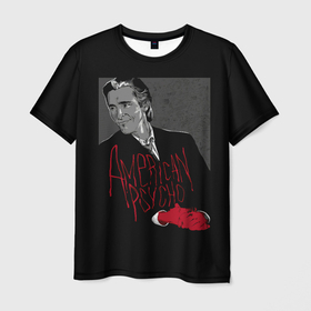 Мужская футболка 3D с принтом Американский психопат в Кировске, 100% полиэфир | прямой крой, круглый вырез горловины, длина до линии бедер | american psycho | christian bale | film | американский психопат | кристиан бэйл | фильм | фильмы