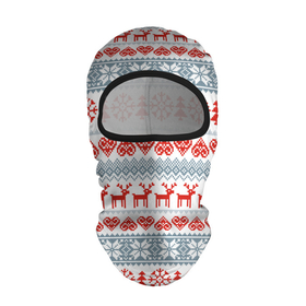Балаклава 3D с принтом Новогодний пиксельный узор в Екатеринбурге, 100% полиэстер, ткань с особыми свойствами — Activecool | плотность 150–180 г/м2; хорошо тянется, но при этом сохраняет форму. Закрывает шею, вокруг отверстия для глаз кайма. Единый размер | christmas | deer | hearts | new year | pattern | pixels | snowflakes | trees | елки | новый год | олени | пиксели | рождество | сердечки | снежинки | узор
