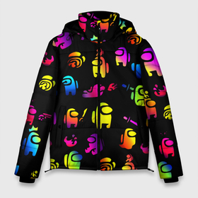 Мужская зимняя куртка 3D с принтом AMONG US в Тюмени, верх — 100% полиэстер; подкладка — 100% полиэстер; утеплитель — 100% полиэстер | длина ниже бедра, свободный силуэт Оверсайз. Есть воротник-стойка, отстегивающийся капюшон и ветрозащитная планка. 

Боковые карманы с листочкой на кнопках и внутренний карман на молнии. | among us игра | among us на пк | there is 1 impostor | there is impostor among us | предатель среди нас | разноцветные космонавты.
