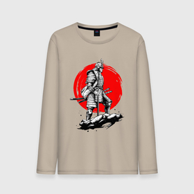 Мужской лонгслив хлопок с принтом САМУРАЙ в Кировске, 100% хлопок |  | ninja | oni | samurai | shogun | путь воина. | самурай | самурай на коне | сёгун | токио | харакири | чёрный самурай | японский самурай