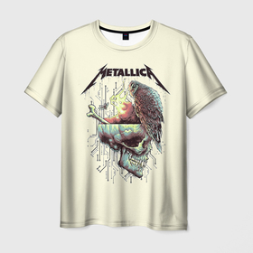 Мужская футболка 3D с принтом Metallica в Екатеринбурге, 100% полиэфир | прямой крой, круглый вырез горловины, длина до линии бедер | metal | metallica | rock | джеймс хэтфилд | классика | легенда | метал | металлика | популярное | рок | рокгруппа