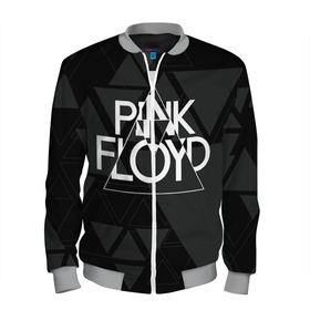Мужской бомбер 3D с принтом Pink Floyd в Новосибирске, 100% полиэстер | застегивается на молнию, по бокам два кармана без застежек, по низу бомбера и на воротнике - эластичная резинка | dark side of the moon | floyd | music | pink | pink floid | pink floyd | rock | rocker | rocknroll | the wall | музыка | пинк | пинк флоид | пинк флойд | рок | рок н ролл | рокер | флойд