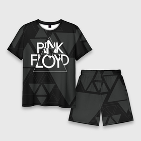 Мужской костюм с шортами 3D с принтом Pink Floyd ,  |  | dark side of the moon | floyd | music | pink | pink floid | pink floyd | rock | rocker | rocknroll | the wall | музыка | пинк | пинк флоид | пинк флойд | рок | рок н ролл | рокер | флойд