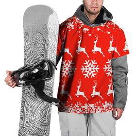Накидка на куртку 3D с принтом New Year в Тюмени, 100% полиэстер |  | Тематика изображения на принте: christmas toys | deer | new year | red | snow | snowflakes | tree | елка | красный | новогодние игрушки | новый год | олени | свитер с оленями | снег | снежинки | футболка с оленями