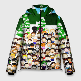 Мужская зимняя куртка 3D с принтом Южный Парк / South Park . в Кировске, верх — 100% полиэстер; подкладка — 100% полиэстер; утеплитель — 100% полиэстер | длина ниже бедра, свободный силуэт Оверсайз. Есть воротник-стойка, отстегивающийся капюшон и ветрозащитная планка. 

Боковые карманы с листочкой на кнопках и внутренний карман на молнии. | south park | ubisoft | woodland critter christmas | кенни | мультсериал | стэн | южный парк