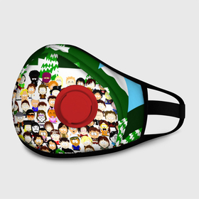 Маска из неопрена с принтом Южный Парк / South Park . в городе Новоалтайск, неопрен 100% | Форма огибающая нос. Резинки для ушей с дополнительной резинкой на затылке. Клапан для выдоха для активного дыхания при занятиях спортом. Эластичный материал маски и окантовки для лучшего растяжения и прилегания маски.  | Тематика изображения на принте: south park | ubisoft | woodland critter christmas | кенни | мультсериал | стэн | южный парк