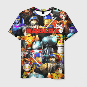 Мужская футболка 3D с принтом ROBLOX в Курске, 100% полиэфир | прямой крой, круглый вырез горловины, длина до линии бедер | Тематика изображения на принте: piggy | roblox | roblox games | roblox piggy | игра роблокс | пигги. | роблокс | роблокс пигги | робукс