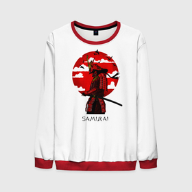 Мужской свитшот 3D с принтом Samurai в Тюмени, 100% полиэстер с мягким внутренним слоем | круглый вырез горловины, мягкая резинка на манжетах и поясе, свободная посадка по фигуре | cyberpank | ninja | oni | samurai | shadow | демон | киберпанк | маска самурая | нет рая для самурая | ниндзя | путь война | самурай | сёгун | тень | харакири | японский самурай