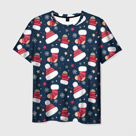 Мужская футболка 3D с принтом Новый год 2021 в Курске, 100% полиэфир | прямой крой, круглый вырез горловины, длина до линии бедер | 2020 | 2021 | new year | гирлянда | дед мороз | елка | зеленый | игрушка | клаус | конфеты | нг | новый год | носок | перчатка | подарок | рождество | с | санта | сладости | снег | снеговик | снежинка | шапка | шары