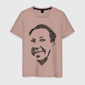 Мужская футболка хлопок с принтом Никулин в Тюмени, 100% хлопок | прямой крой, круглый вырез горловины, длина до линии бедер, слегка спущенное плечо. | кино | наше | советские фильмы | ссср | фильмы | юра | юрий