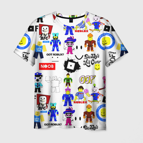 Мужская футболка 3D с принтом ROBLOX в Курске, 100% полиэфир | прямой крой, круглый вырез горловины, длина до линии бедер | Тематика изображения на принте: piggy | roblox | roblox games | roblox piggy | игра роблокс | пигги. | роблокс | роблокс пигги | робукс