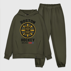 Мужской костюм хлопок OVERSIZE с принтом BOSTON BRUINS NHL в Курске,  |  | black | boston | bruins | hockey | ice | logo | nhl | sport | usa | бостон | брюинз | кубок | логотип | нхл | спорт | стэнли | хоккей