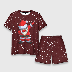 Мужской костюм с шортами 3D с принтом Dab Santa в Санкт-Петербурге,  |  | claus | happy new year | merry christmas | santa | snowman | дед мороз | елка | клаус | новый год | рождество | с новым годом | санта | снеговик