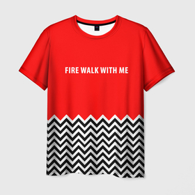 Мужская футболка 3D с принтом Twin Peaks в Екатеринбурге, 100% полиэфир | прямой крой, круглый вырез горловины, длина до линии бедер | twin peaks | агент купер | девид линч | дейл | лора палмер | огонь иди за мной | одри хорн | совы не то чем кажутся | твин пикс