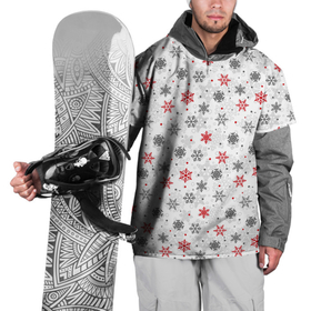 Накидка на куртку 3D с принтом Снежинки в Тюмени, 100% полиэстер |  | merry christmas | дед мороз | ёлка | зима | мороз | новый год | подарок | праздник | рождество | с новым годом | санта клаус | снег | снеговик | снегурочка | снежинки | снежные узоры | узоры