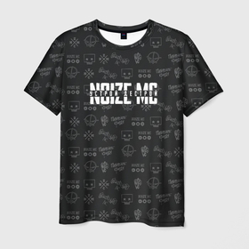 Мужская футболка 3D с принтом Noize MC в Тюмени, 100% полиэфир | прямой крой, круглый вырез горловины, длина до линии бедер | Тематика изображения на принте: noize mc | rap | гранж | мерч | устрой дестрой