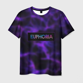 Мужская футболка 3D с принтом сериал Euphoria в Кировске, 100% полиэфир | прямой крой, круглый вырез горловины, длина до линии бедер | zendaya | зендея | ру беннетт | сериал euphoria | эйфория