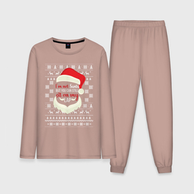 Мужская пижама хлопок (с лонгсливом) с принтом I m not Santa в Кировске,  |  | 2020 | 2021 | christmas | happy | merry | new year | sweater | ugly christmas | зима | новогодний | новогодняя | новый год | рождественский | рождественский свитер | рождество | свитер | снег